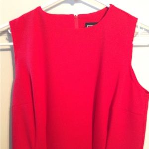 little red dress. Classy with a faux belted front